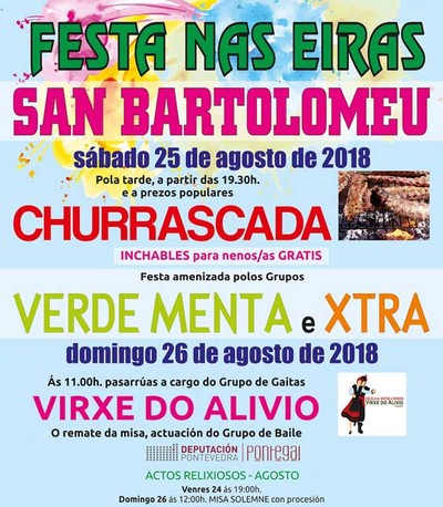 Festas de Barlolomeu esta fin de semana nas Eiras(O Rosal)