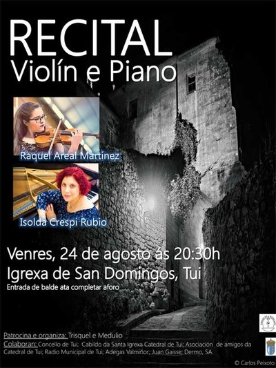 Recital de violn e piano este venres na Igrexa de San Domingos de Tui