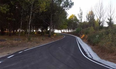 Rematada as obras de pavimento dunha pista no Monte das Penizas de Tui