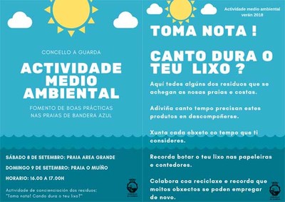 A Guarda acolle esta fin de semana actividades medioambientais nas praias