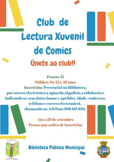 Aberto o prazo de inscricin para o club de lectura xuvenil da Biblioteca Pblica Municipal da Guarda