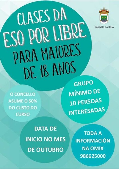 O Rosal oferta clases de ESO para adultos
