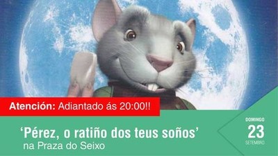 Cinema ao aire libre este domingo na Praza do Seixo de Tomio
