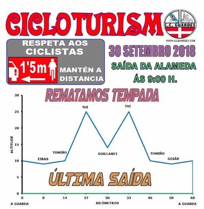 Salida del Club Ciclista Guards este domingo 30 de septiembre