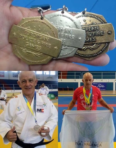 El judoca tudense Lino Martnez se trae tres medallas de los EPFG-EUROPOLYB Algeciras 2018