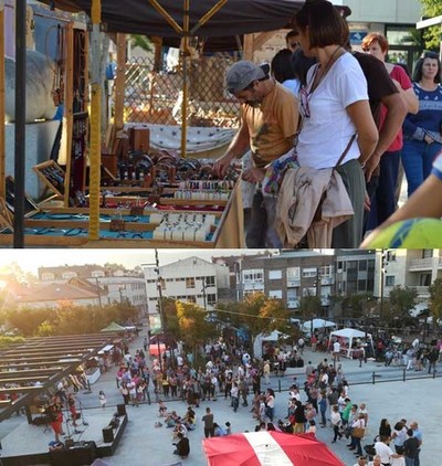 Centos de persoas pasaron polo cuarto Biomercado de Tomio