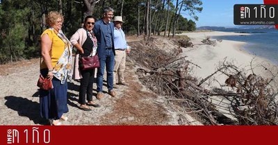 A Subdelegada do Goberno en Pontevedra anuncia na Guarda o inicio dos trmites para a solucin dos destrozos no litoral do Ro Mio