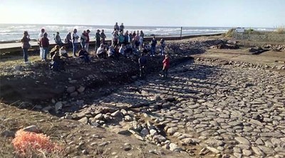 Rematan os traballos de escavacin das Salinas romanas da Guarda