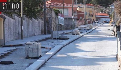As obras de urbanizacin da Subida a San Amaro en Camposancos avanzan segundo as previsins