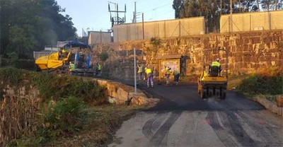 Estase a executar a mellora da pavimentacin do camio entre As Chans e Os Muos cun investimento de 59.900?