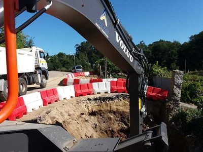 A Deputacin remata unha obra de emerxencia no acceso  Igrexa de Caldelas en Tui 