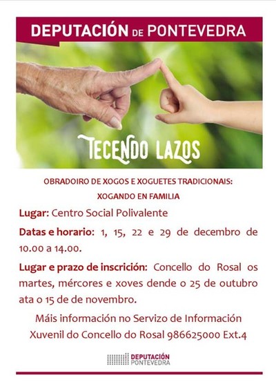 Obradoiro de xogos e xoguetes tradicionais no Rosal