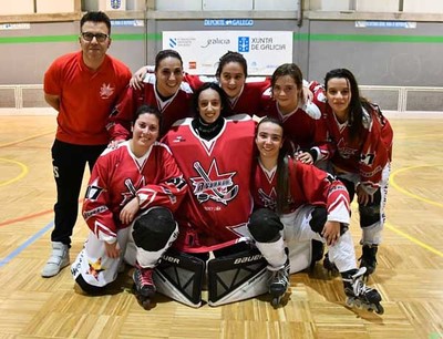 Debut do equipo feminino de A Guarda Hockey Lia na Liga Galega