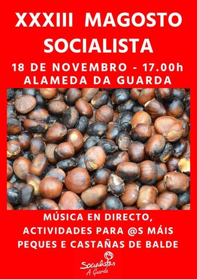 O socialismo guards celebra este domingo o seu tradicional magosto na Alameda da Guarda