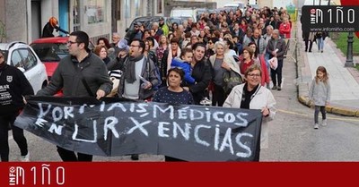 Especial - Manifestacin reclamando mis mdicos de urxencias no PAC da Guarda