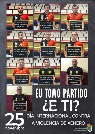 O Rosal lanza a Campaa local Contra a Violencia de Xnero 2018 -Eu tomo partido-