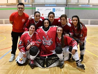 O equipo Feminino de A Guarda Hockey Lia xoga este domingo contra o Lstregos