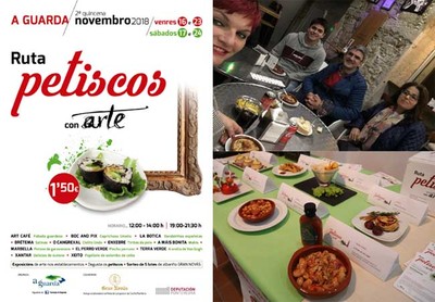Mis de 1200 petiscos servidos confirman o xito da Ruta -Petiscos con Arte-  na Guarda