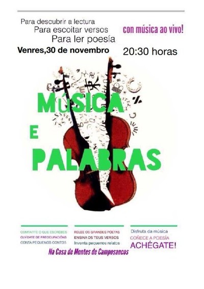  A Comunidade de Montes de Camposancos retoma este venres -Msica e palabras-