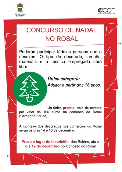 O Rosal organiza un Concurso de Decoracin de Nadal
