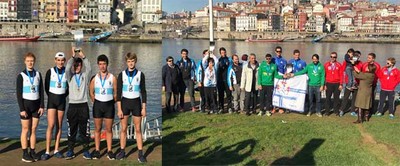 Una medalla de Oro y una de Plata para el Club Remo do Mo en la -Regata Internacional do Natal- celebrada en Oporto