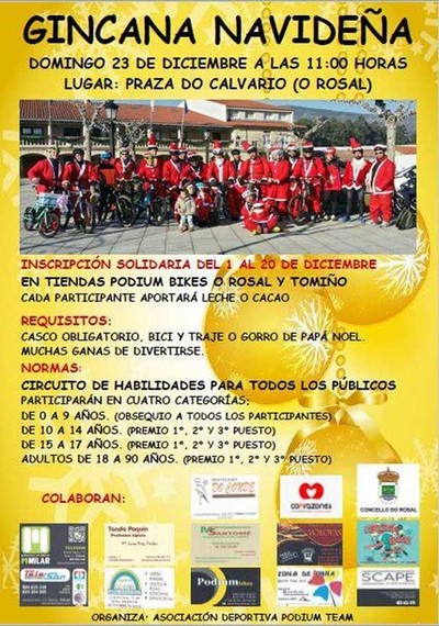Gincana Navidaa solidaria el 23 de diciembre en la Plaza de O Calvario de O Rosal