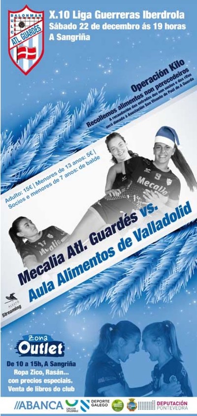 Este sbado o Mecalia Atl. Guards recibe na Sangria ao Aula Alimentos de Valladolid