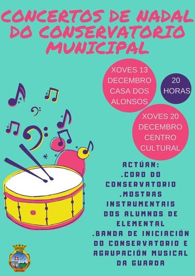 Concerto de Nadal dos alumnos do Conservatorio da Guarda este xoves
