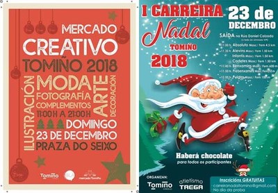 Tomio celebra a vspera de Nadal con deporte e un mercado creativo cargado de actividades