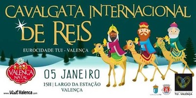 Reis Magos Chegam  Eurocidade a 5 de Janeiro: Cavalgata de Reis A Magia da Pequenada