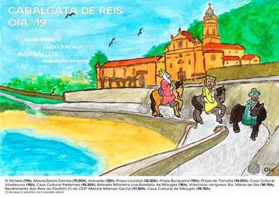 Os Reis Magos percorrern todas as parroquias para visitar aos nenos e nenas de Oia