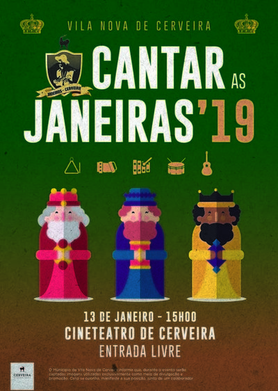 16 grupos do as boas-vindas a 2019 a -Cantar as Janeiras- em Cerveira