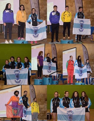 Siete medallas para los remeros del Club Remo do Mio de Tui en el Campeonato Gallego de remoergometro 