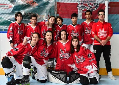 Bo comezo de A Guarda Hockey Lia na Liga Galega Infantil.