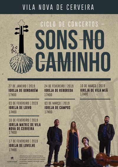 Concertos -Sons no Caminho- nas Igrejas das Parquias atravessadas pelo Caminho Portugus da Costa