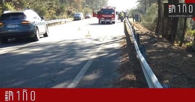 Dos heridos leves en una salida de va en Portecelo - O Rosal