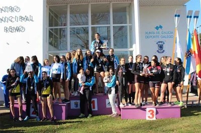 Dos medallas de oro y una de plata para el Club Remo do Mio de Tui en la XXXIX Regata Mio Internacional y la XV Copa Presidenta de la Diputacin
