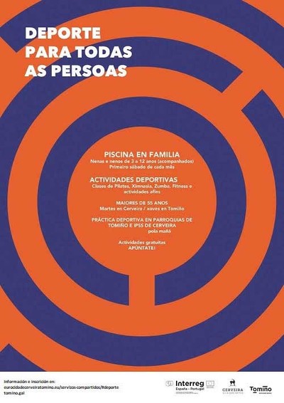 O programa -Deporte para todas as persoas- retoma as sas actividades conxuntas en Tomio e Cerveira