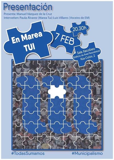 Presentacin En Marea Tui este xoves 