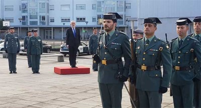 El director general de la Guardia Civil se rene con los mandos de la Comandancia de Pontevedra 