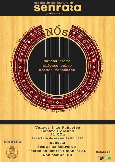 Marcos Teira presenta Ns no Centro Goians de Goin-Tomio este venres s 21:00 h