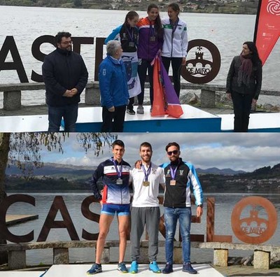 Plata y Bronce para el Club Remo do Mio de Tui en el campeonato de espaa de fondo. 