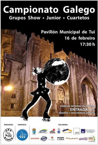 O Campionato Galego de Patinaxe de Grupos Show Jnior e Cuartetos disputarase este sbado en Tui