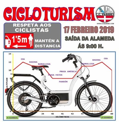 Salida del Club Ciclista Guards este domingo 17 de febrero