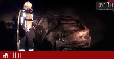 Sale ileso tras incendiarse el vehculo que conduca