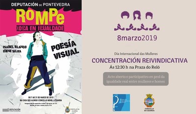 Concentracin con motivo Da Internacional da Muller 2019 na Guarda