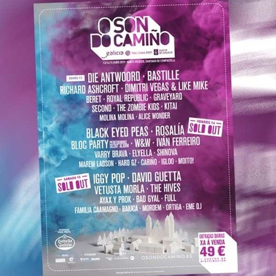 Black Eyed Peas, Iggy Pop, David Guetta, Die Antwoord e Rosala protagonizarn a segunda edicin do festival o -Son do camio-