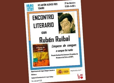 O alumnado do IES Antn Alonso Ros asiste a un encontro literario co dramaturgo Rubn Ruibal