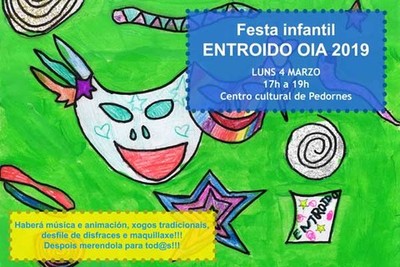 O entroido chega o luns a Oia cunha festa infantil chea de actividades 