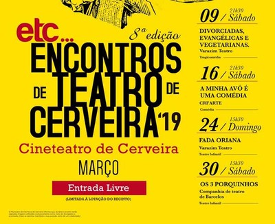 VIII ETC? Encontros de Teatro de Cerveira com duas sesses para o pblico infantil